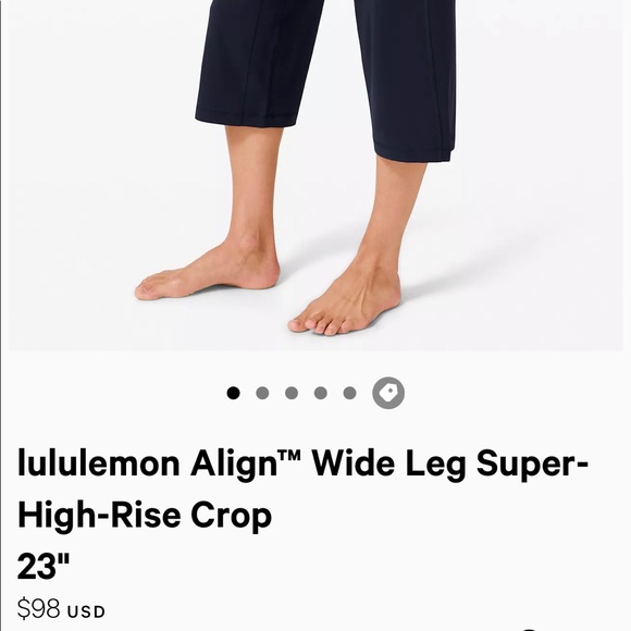 SOLD - Lululemon Align Wide Leg Crop Size 2 NWT - Picture 4 of 6